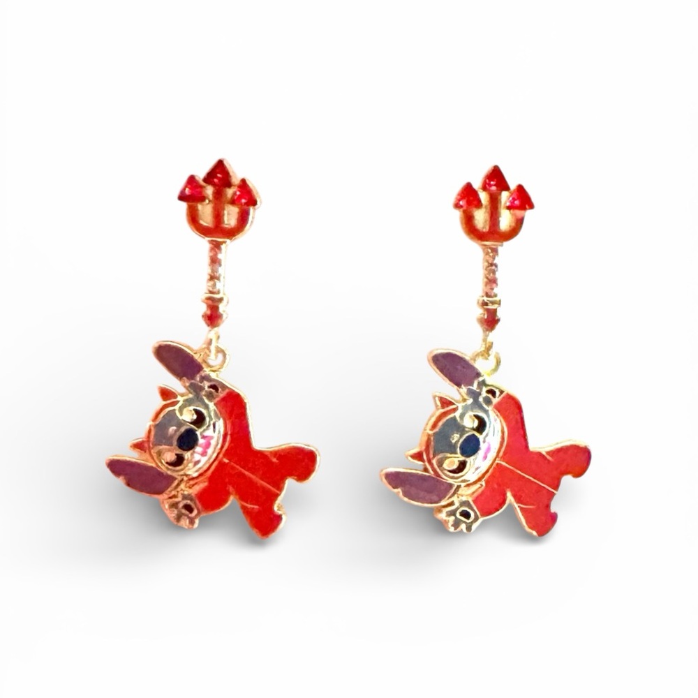 BaubleBar Disney’s Stitch Little Devil Halloween Post Earrings - NEW